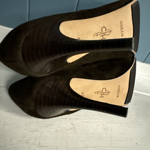 COLE HAAN TALIA Air Brown Suede High Heel Shoes Slip-On Booties Women's Size 8B - Picture 10 of 10